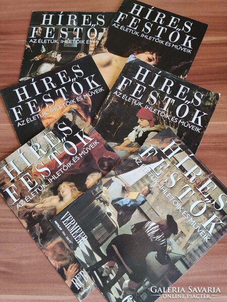 Híres Festők, 6 db újság egyben,El Greco,Munkácsy Mihály,Rubens,Caravaggio,Vermeer,Velázquez