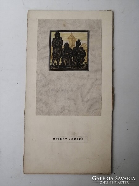 JOSEF VON DIVEKY - DIVÉKY JÓZSEF SZECESSZIÓS FAMETSZET - HÁROM KIRÁLYOK