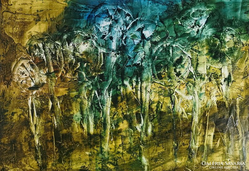 Ildikó Baján Painting 70 x 100 cm. Mangrove Forest