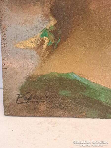 Pállya Celesztin (1864–1948), női portré, Olaj, fa festmény, jelzett , eredeti korabeli keret