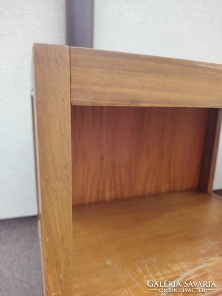 Art deco, mid century tömörfa vitrin, 2db, könyvesszekrény, polc