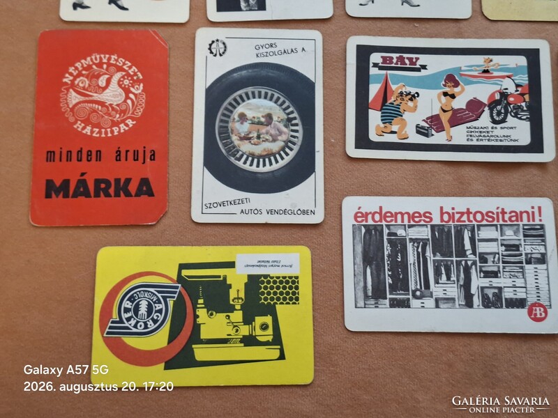 Kártyanaptár 1968 évek !  23 db  !