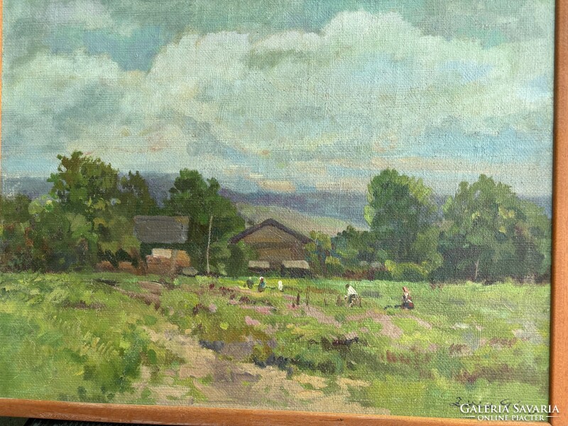 Zórád Géza - Hajnal a határban..(55x68cm+k)