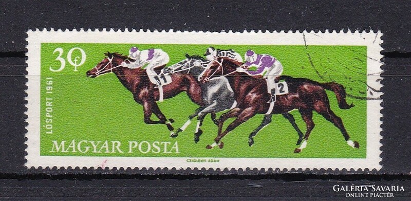 1961 Lósport 30f Pecsételt Bélyeg