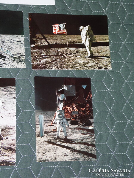 Képeslap,8 db,USA,NASA,űrkutatás,APOLLO 11 holdra szállás,Armstrong,Collins,Aldrin űrhajós,1969-