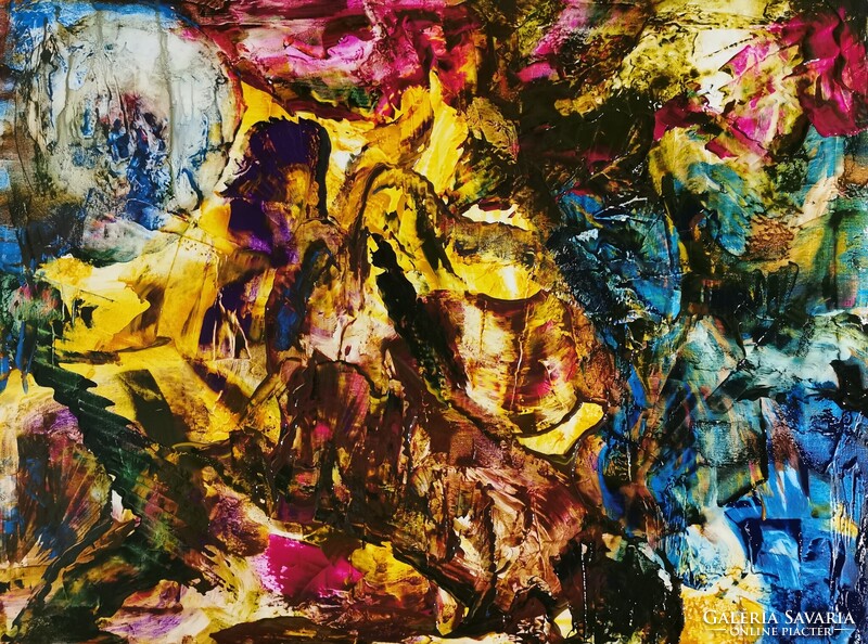 Baján Ildikó painting 80 x 60 cm.