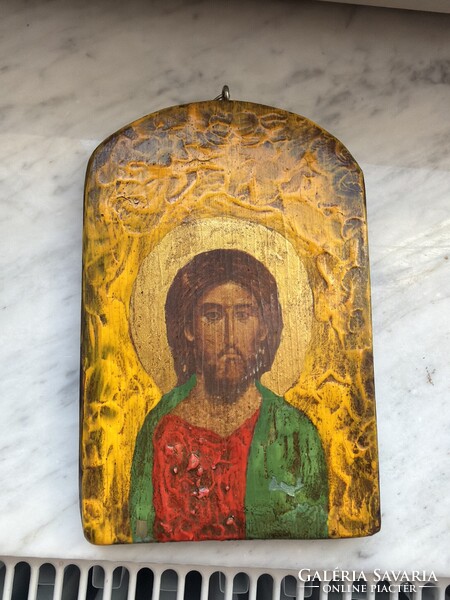 Ikon élénk színekkel , szép darab.
