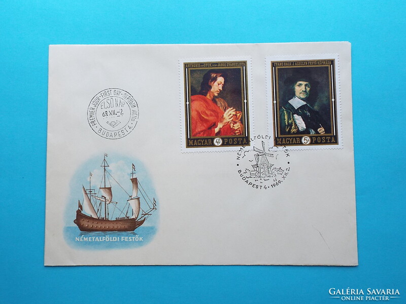 FDC (C4/2) - 1969. Festmények VII. sor - Németalföldi festők - (Kat.: 450.-)