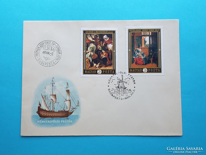 FDC (C4/2) - 1969. Festmények VII. sor - Németalföldi festők - (Kat.: 450.-)