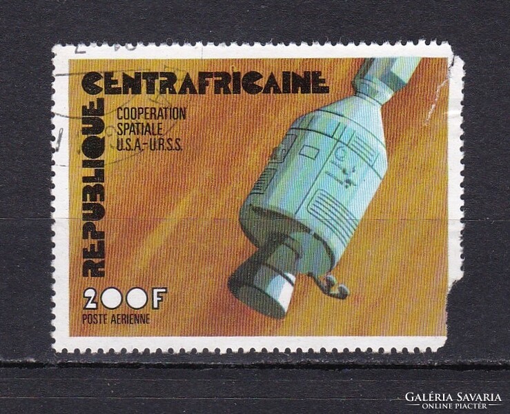 1976 Central Africa 200f Russian American Joint Spaceflight Apollo-Soyuz
