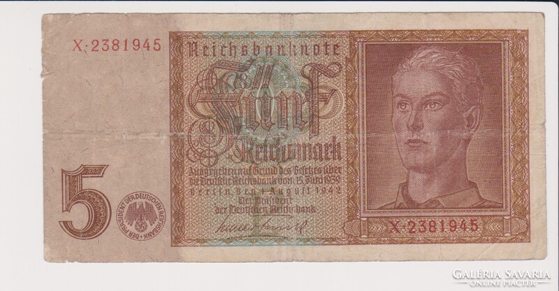Német Birodalom 5 márka 1942  F     /B2/