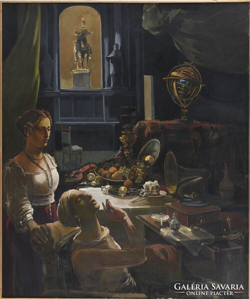 Kádár Tibor (1946-2021): Vanitas című  monumentális olajfestménye