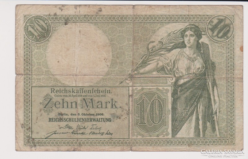 Német Birodalom 10 márka 1906   VG   /B2/