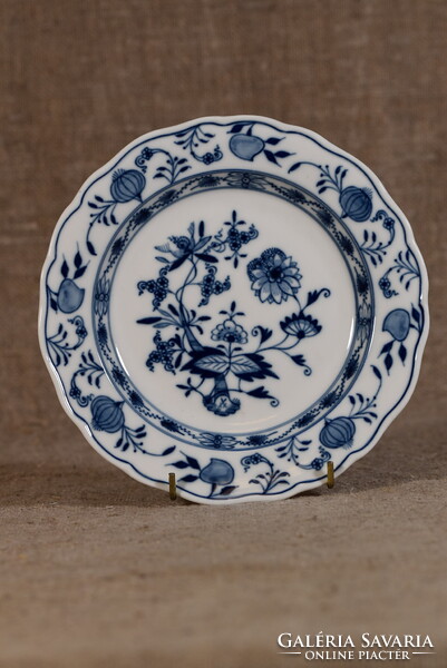 Meissen porcelán desszerttányér Blue Onion Zwiebelmuster kék hagyma kobalt Németország