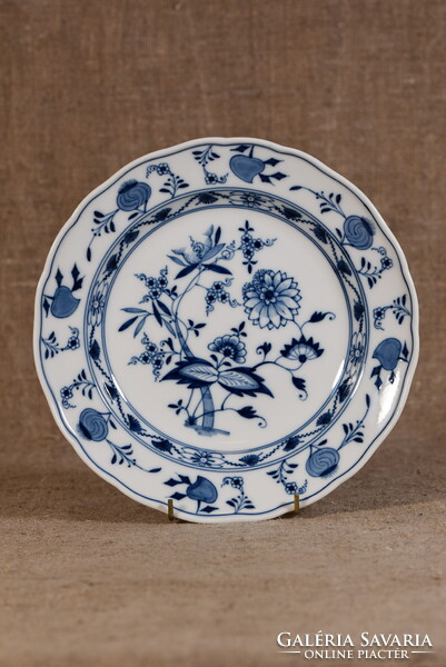 Meissen porcelán tányér Blue Onion Zwiebelmuster kék hagyma kobalt Németország