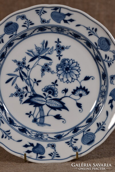 Meissen porcelán tányér Blue Onion Zwiebelmuster kék hagyma kobalt Németország