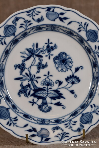 Meissen porcelán desszerttányér Blue Onion Zwiebelmuster kék hagyma kobalt Németország