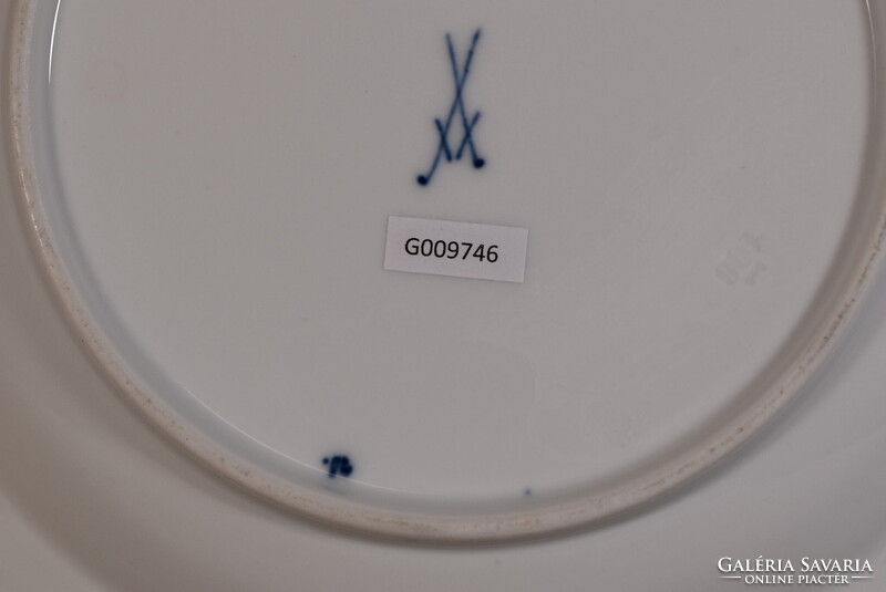 Meissen porcelán tányér Blue Onion Zwiebelmuster kék hagyma kobalt Németország