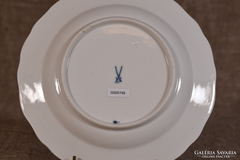 Meissen porcelán desszerttányér Blue Onion Zwiebelmuster kék hagyma kobalt Németország