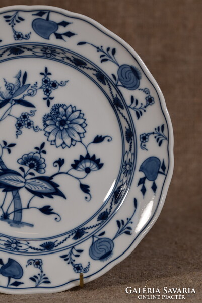 Meissen porcelán tányér Blue Onion Zwiebelmuster kék hagyma kobalt Németország
