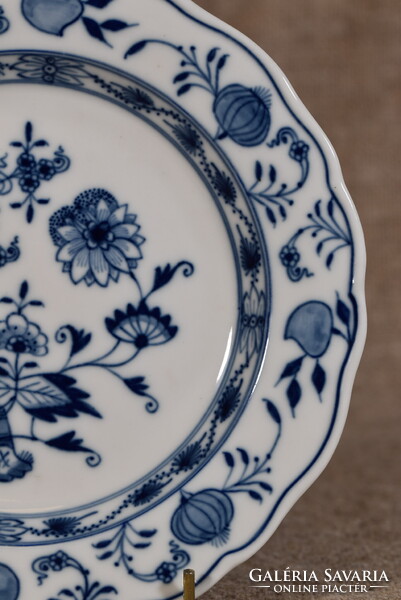 Meissen porcelán desszerttányér Blue Onion Zwiebelmuster kék hagyma kobalt Németország