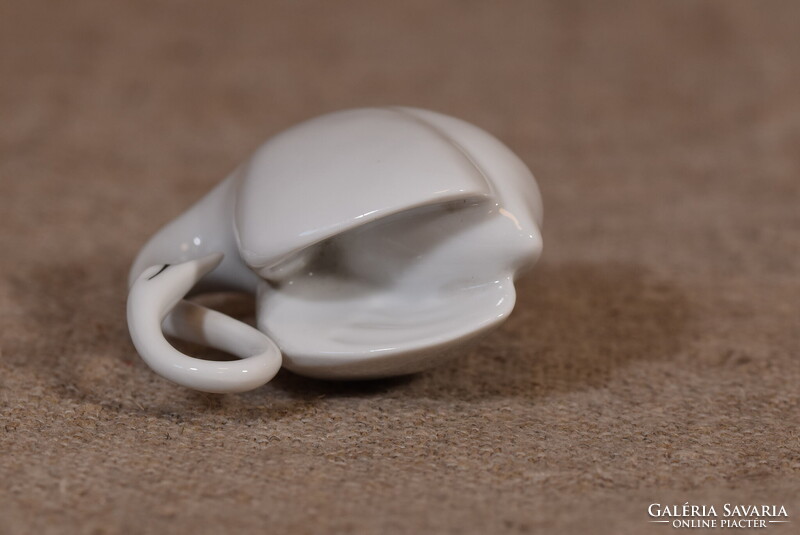Hollóháza porcelán hattyú figura Art Deco stílus Magyarország 1960-as évek