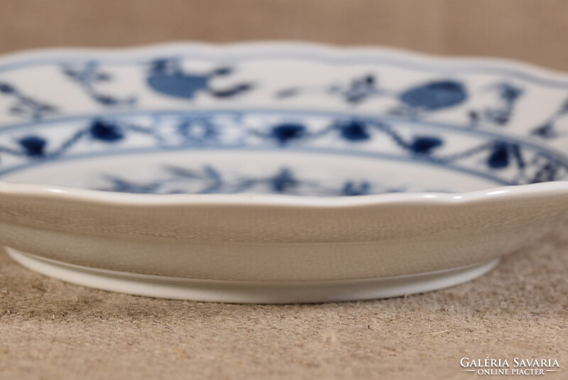 Meissen porcelán tányér Blue Onion Zwiebelmuster kék hagyma kobalt Németország