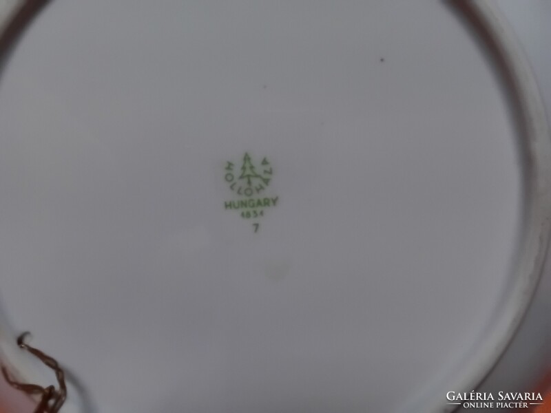 Hollóháza  porcelán  paradicsommadaras dísztányér