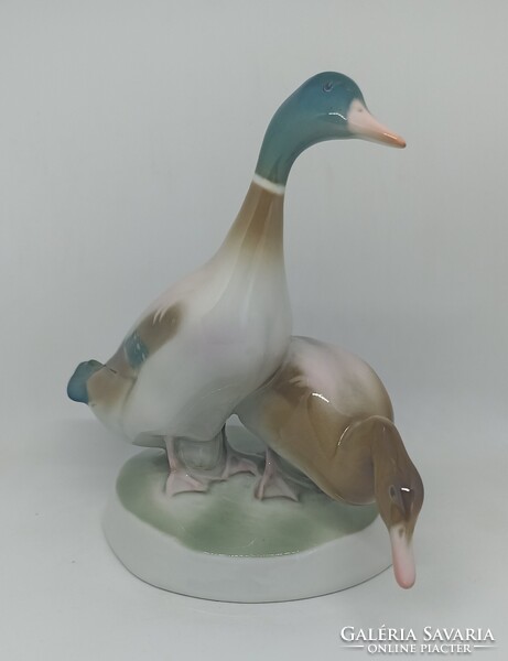 Zsolnay porcelán kacsa pár!