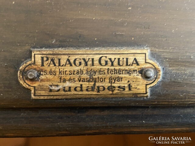 Századfordulós (Osztrák–Magyar Monarchia korabeli) 3 részes antik könyvszekrény / vitrin