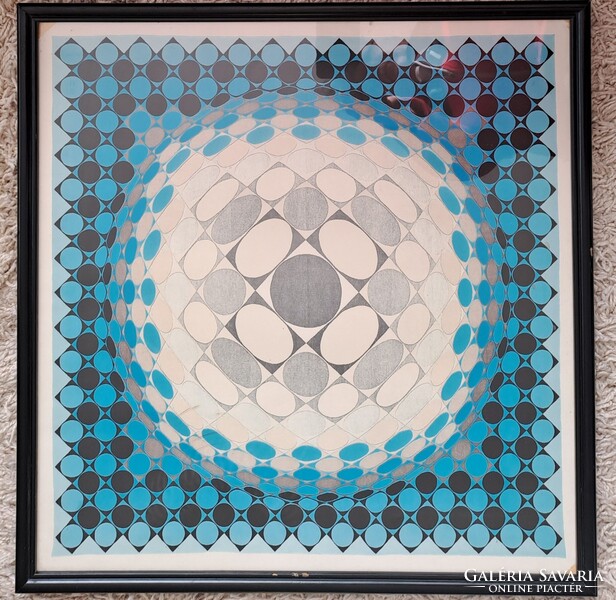 Vasarely opart kompozíciója