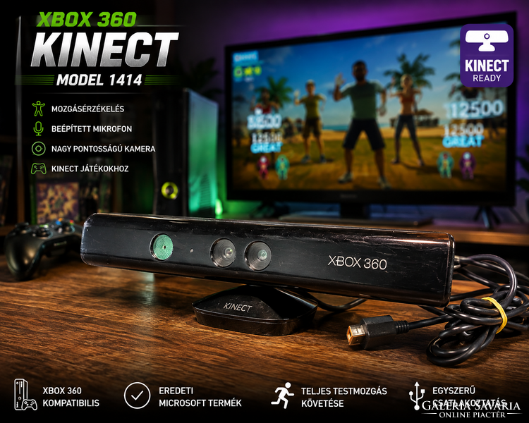 Microsoft Xbox 360 Kinect Model 1414 mozgásérzékelő szenzor – tesztelt, működő