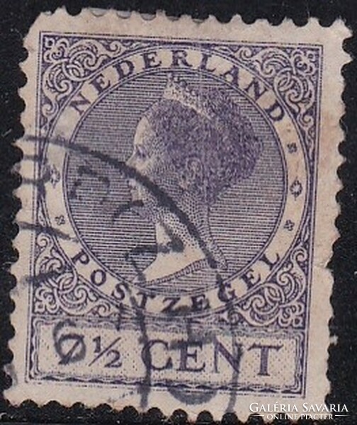 Hollandia 27 1/2 cent Régi Bélyeg 1928-1934 Queen Wilhelmina