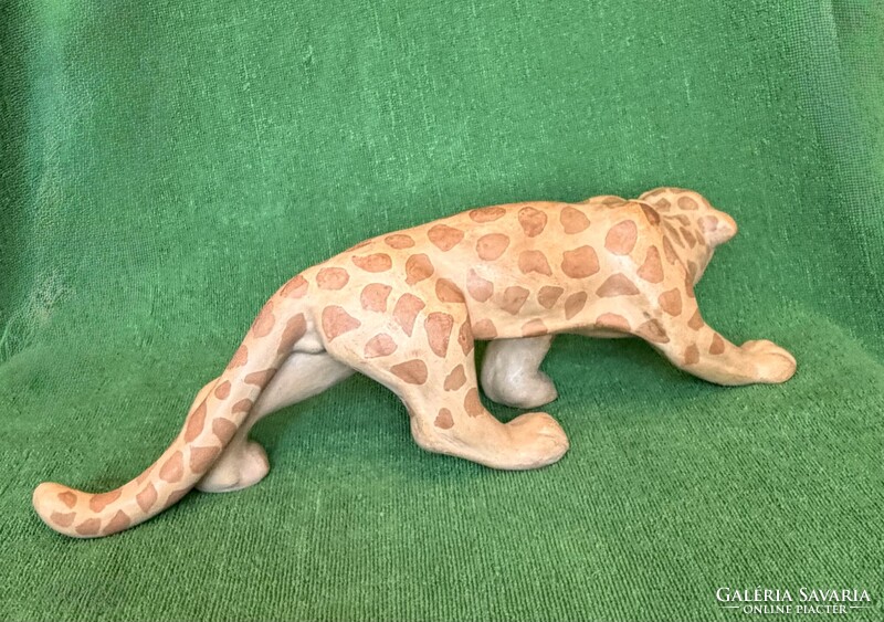 PRÉMIUM Izsépy: Art deco leopárd! 40 cm!!!