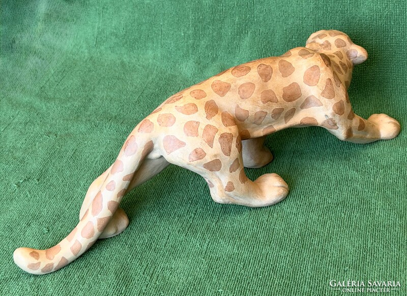 PRÉMIUM Izsépy: Art deco leopárd! 40 cm!!!