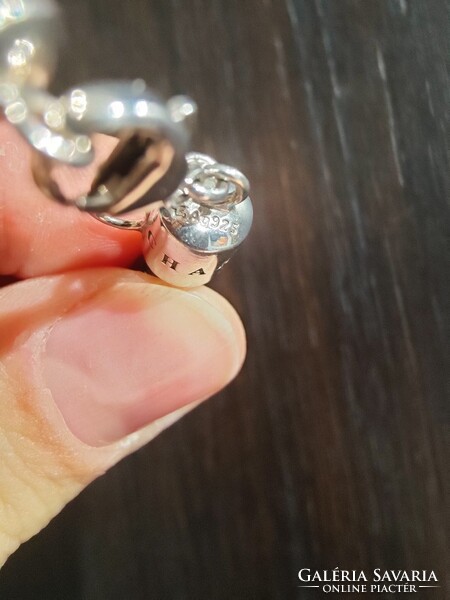 Thomas Sabo charm bőrkarkötő ezüst csattal