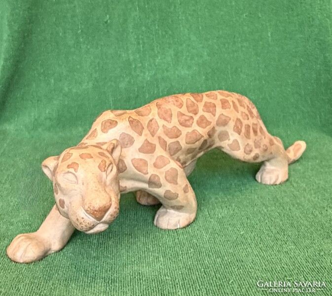 PRÉMIUM Izsépy: Art deco leopárd! 40 cm!!!
