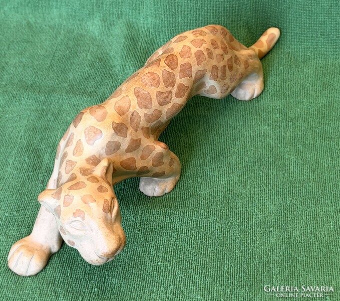 PRÉMIUM Izsépy: Art deco leopárd! 40 cm!!!