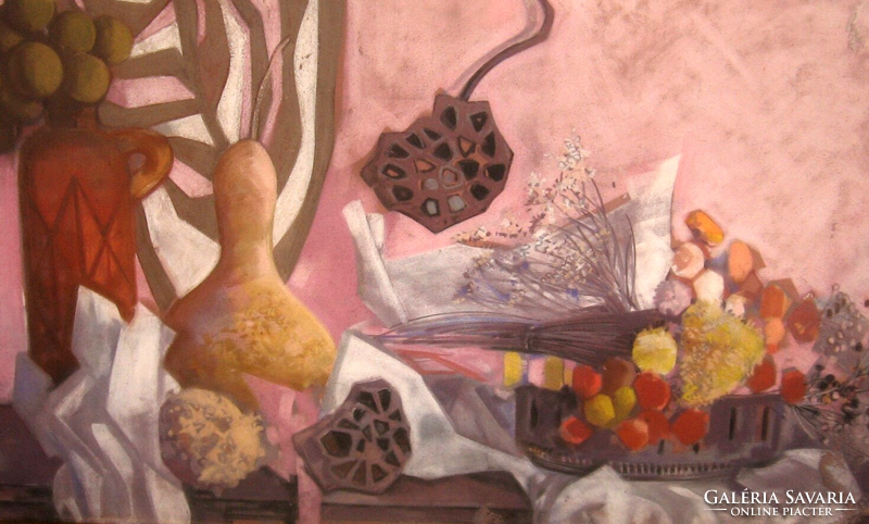 PASTEL STILL LIFE BY BENKŐ KATALIN /1934-/