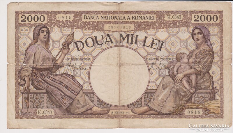 Románia 2.000 lei 1941  VG