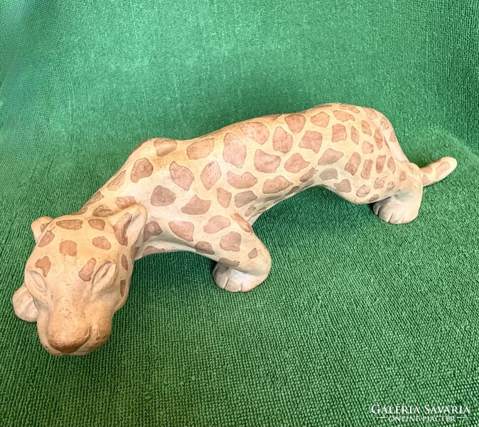 PRÉMIUM Izsépy: Art deco leopárd! 40 cm!!!
