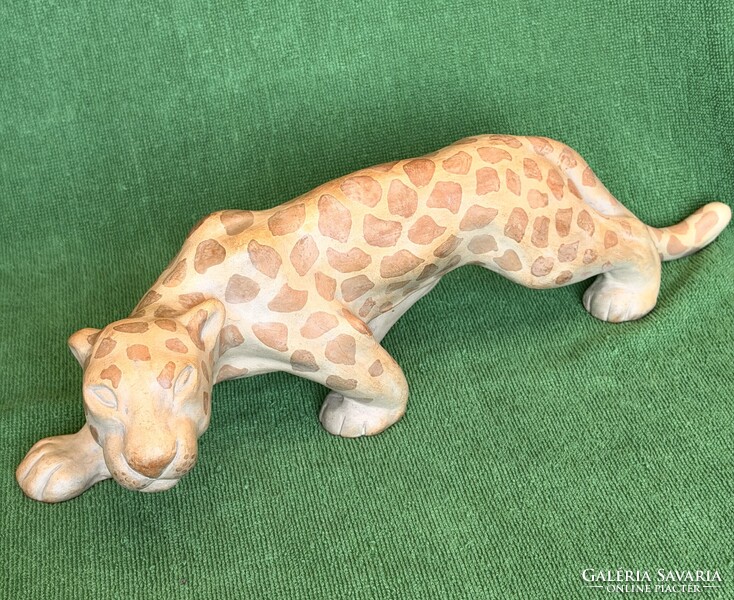 PRÉMIUM Izsépy: Art deco leopárd! 40 cm!!!