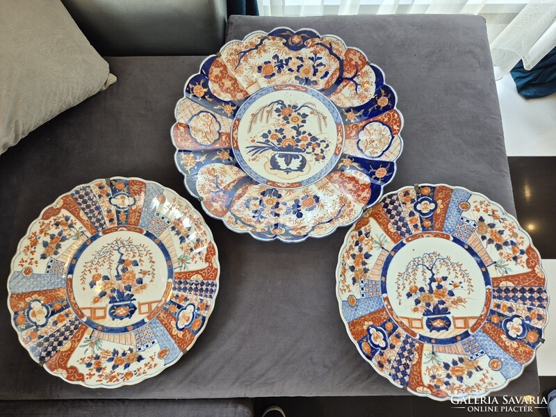 Imari 3 hatalmas Óriási falitányér 57cm Áron alul !