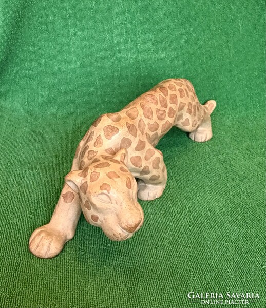 PRÉMIUM Izsépy: Art deco leopárd! 40 cm!!!