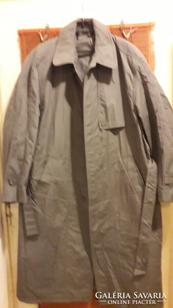 Luxador long gray warm padded zip winter coat 52-54 Excellent condition washable!