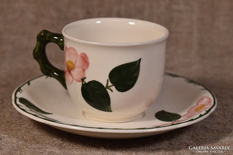 Villeroy&Boch Wild Rose teáscsésze aljjal kézzel festett virágok Németország