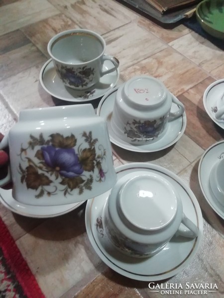 Régi orosz porcelán teás készlet.Akció Aukció több száz termék vegye vigye