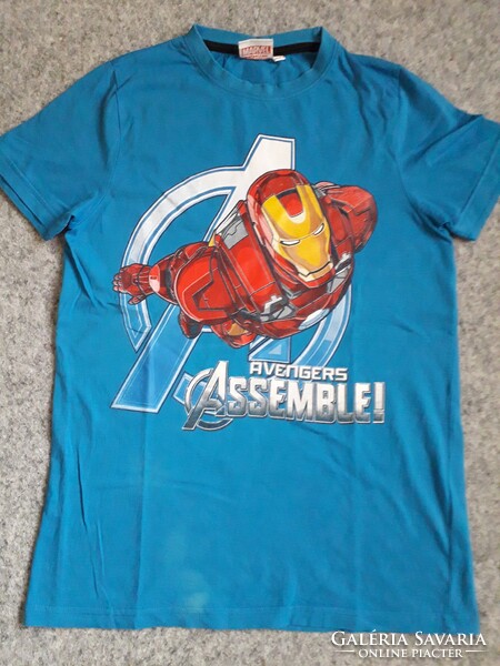 Marvel Original Blue Cotton Lego T-Shirt Size 164, New