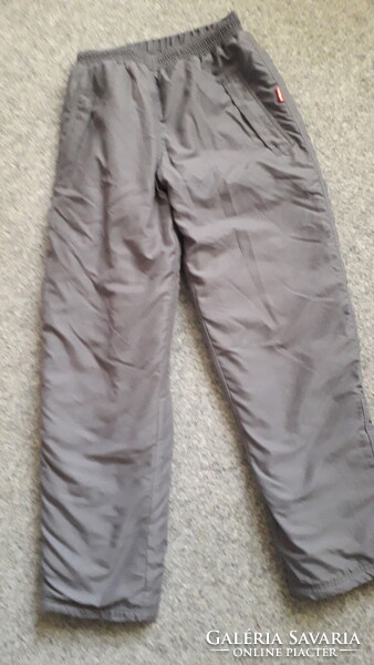 Reima gray thick zipped pocket ski pants with elastic waist 158, brand new.