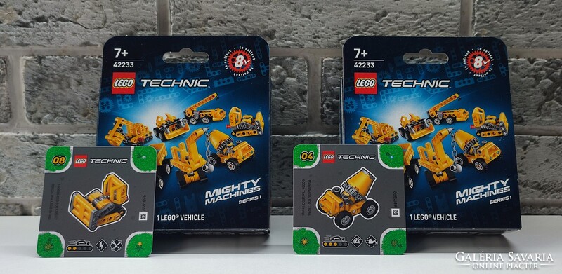 LEGO Technic Mini Munkagépek (42233) - Betonkeverő és Buldózer
